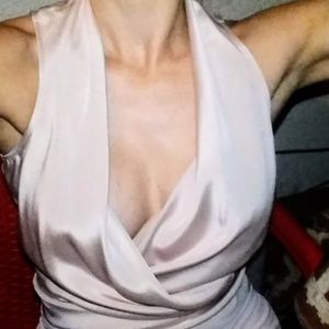 Lafayette 148 Pink Silk Wrap Around Blouse